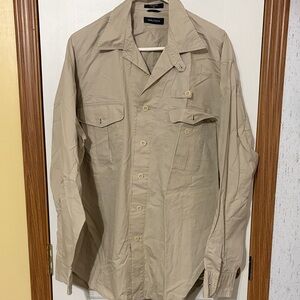 Nautica Men's Beige Shirt Jacket